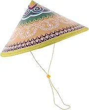 [SAFIGLE] Bucket Hat Woven Hats Rice Hat Oriental Hat Rain Blocking Hats Party Hats Fishing Sun Shade Hat Rain-proof Hat Rain Blocking Caps Asian Hat Asian Farmer Hat Weaving Hat Farmer Caps