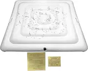 Inflatable Hot Tub Cover, Inflatable Hot Tubs Lid, Square Spa Cushion with Handle, Versatile Functionality, UV-Resistant Insulation Pad, Outdoor, Indoor, Camping, Travel, Relaxation, 64.96 inch