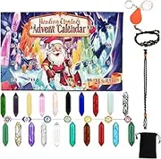 Crystals 2024, Gemstone 2024, 24 Day Girls Crystal Kit, Christmas Countdown Calendar for Women Girls