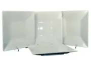 VILLEROY & BOCH White Square Dinner Plates 9.4" Set/4 Dinnerware Germany New