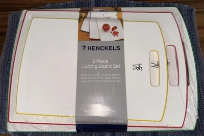 ZWILLING HENCKELS CUTTING BOARDS SET, 3-piece Culinary Cutting Board NEW sealed
