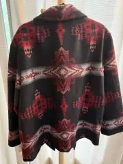 Pendleton XL Jacket Black Aztec Design Beautiful Colors-New with tags