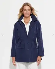 Sportscraft Adalia Patch Pocket Anorak Size:12 Navy RRP:$299.99