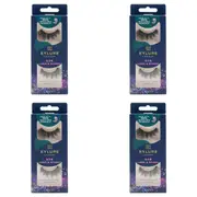 4x Eylure London Lash & Stash Vegan Faux Mink Lash'd Up Lashes False Eyelash