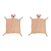 2x Urban Bubsy Koala Cotton Muslin 30x30cm Comforter w/Plush Baby/Infant Toy PNK