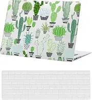 Laptop Cover Compatible with New MacBook Pro 16 inch 2021 2023 Release A2485 A2780 M1 M2 with Liquid Retina XDR Display and Touch ID, Hard Shell Protective Case & Keyboard Cover, Green Cactus