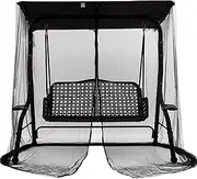 Porch Netting Mesh Curtain Patio Swing Barrier Waterproof Net for Outdoor Living Rooms Garden Seating Area Protection for Night