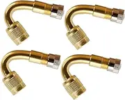 Abaodam 4pcs Copper Valve Extension Adaptor Valve Stem Extender for Cars Motorcycles and Bikes Durable Compact and Versatile