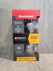 Kwikset 985 Double Cylinder Deadbolt Door Lock SmartKey Satin Nickel