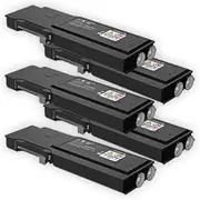 [ExtraPrint] 5 Pack Compatible Toner Cartridge Replacement for Fuji Xerox Black Toner CT202033 (11,000 Pages) for Fuji Xerox DocuPrint CP405D, DocuPrint CM405DF