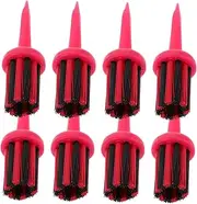 8Pcs Golf Training Accessories Unbreakable Plastic Brush Tees for Optimal Performance Small Replaceable Golf Ball Spikes Fairway Protection and Cleaning Capability