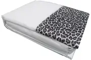 Leopard Sheet Set White DOUBLE