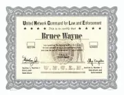 PERSONALIZED THE MAN FROM U.N.C.L.E. CERTIFICATE -VINTAGE REPRINT