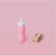 Colorful Smoke Bubble Machine, Magic Interactive Fog Bubble Machine for Party, with Elastic Smoke Effect, Lightweight Design, for Weddings, Birthdays, Festivals (Bubble Liquid Refill-Pink + Atomizer)