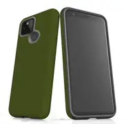 For Google Pixel 5 5G Case, Shielding Back Cover,Army Green