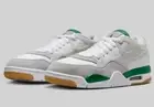 FQ7939-103 Nike Air Jordan 4 RM White Neutral Grey Wolf Grey Pine Green (Men's)