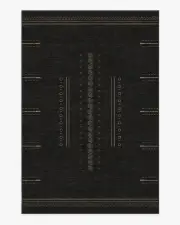 185' x 275' | Machine Washable Runner Rug | Kid & Pet Friendly | Indoor Rug | Milos Black Rug | Ruggable