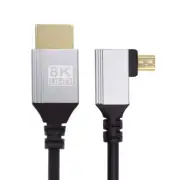 CY Ultra Thin Micro HDMI 2.1 Cable 8K 4K Slim Cord Type-A to Type-D for HDTV