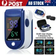 Fingertip Pulse Blood Oxygen Meter LED Pulse Heart Rate SpO2 Monitor Oximeter