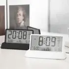 Multifunctional Desktop Clock LCD Digital Table Clock Transparent Alarm Clock