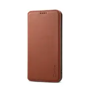 For Iphone Xs Max Leather Case With Holder and Card Slots and Wallet(Brown)