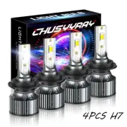 For Smart Fortwo 2008 -2015 4x 6500K LED Headlight Kit High &Low Beam Bulbs (for: Smart)