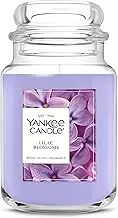 Yankee Candle Large Jar Scented Candle with up to 150 Hour Burn Time, Soy Wax Blend for Cleaner Consistent Burn, 22 oz Jar Candle with Room Filling Fragrance, Lilac Blossoms