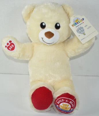 Build a Bear Workshop 2019 CREAM COLORED NATIONAL TEDDY BEAR DAY Plush NEW BABW