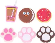 6pcs Cartoon Cable Protector Cable Management Kit Adorable Data Cable Covers for Home Office