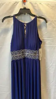 New R&M RICHARDS Royal Blue Sleeveless Dress ~ Size 8 ~ Beaded ~ Formal ~ Party