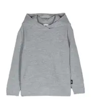 logo-tag hoodie 12Y light grey