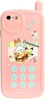 Gourmandies POKE-900B Pocket Monster Pocket Piece Retro Garacay Case for iPhone SE (3rd Generation/2nd Generation) / 8/7 (4.7 inch) Pink