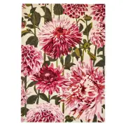 Harlequin Dahlia Fuchsia Palm Rug