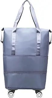 [Generic] Travel Bags for Women,Expandable Travel Bag with Wheels - Lightweight Large Capacity Traveling Supplies for Men, Women, Teens, Student