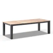 Balmoral 2.5M Outdoor Aluminium Teak Top Dining Table