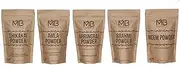 MB Herbals Hair Care COMBO 5 Powders | Shikakai | Neem | Brahmi | Amla | Bhringaraj | Powders | 100 Grams Each