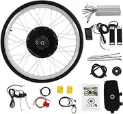 26" Electric Bike Conversion Kit, 48V 1000W EBike Wheel Kit, Rear Wheel LCD E-Bike Hub Motor, with Controller LCD Display, Black