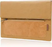 GAOCHY 15 Inch Laptop Sleeve for MacBook Air 15 M4/M3 2025, MacBook Pro 15 2019-2016, 15 inch Microsoft Surface Laptop 7/6/5/4/3, 14 inch Dell Latitude, 14 inch ASUS/HP Chromebook, Washable Kraft Case
