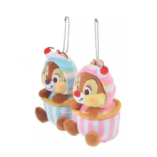 迪士尼【SAS 日本限定】迪士尼商店限定 Disney Store 奇奇蒂蒂 冰淇淋變身版 珠鏈玩偶娃娃 吊飾組