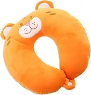 ABOOFAN Travel Neck Pillow U Shaped Cartoon Tiger Design Soft Comfortable Head Support for Long Car Trips Airplane Naps Versatile Use for Driving and Resting