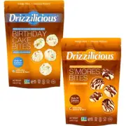 Drizzilicious Mini Rice Cake Bites Crisps Healthy Snacks Birthday and S'mores