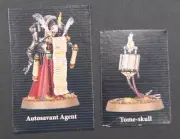 Warhammer 40k Inquisition Autosavant Agent with Tome Skull NEW on SPRUE