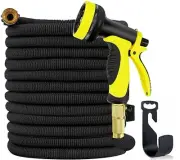 50 Feet Expandable Garden Hose Yard Outdoor Wash Nozzle Car Wash Window Wash
