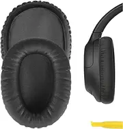 Geekria QuickFit Replacement Ear Pads for Sony WH-CH700N, WH-CH710N, WH-CH720N Headphones Ear Cushions, Headset Earpads, Ear Cups Cover Repair Parts (Dark Grey)