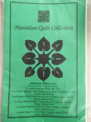 Hawaiian Quilt Collection Pillow Cover Pattern Anthurium 16" x 16" Applique