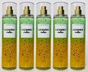 5 Bath & Body Works CUCUMBER MELON Fine Fragrance Mist Body Spray 8 oz