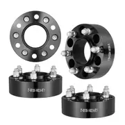 2" 6"x5.3" Wheel Spacers Wheel Adapters 6 Lug Forged Spacer 4 PCS Black