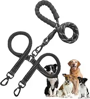 Dog Lead, 360 Swivel No Twine Dog Lead Double Clip Dog Lead, Two-Headed Comfortable Lead for Large Dogs That Pull, Medium Dogs