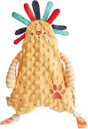 SWOOMEY Soothing Towel Fruit Fork Panda Gloves Chewing Bird Mesh Feeder Pig Cage Bird Hanging Food Towels Vegetable Skewers Animal Plush Yellow Pp Cotton