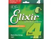 Elixir 14077 Bass Nano 4 String Medium 45-105